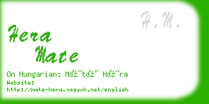 hera mate business card